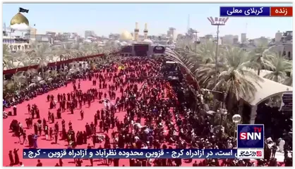 شور و شوق عاشقان حسینی در حرم حضرت اباعبدالله الحسین(علیه السلام) در روز عاشورا