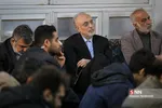 علی اکبر صالحی رییس سازمان انرژی اتمی و بهروز کمالوندی سخنگوی سازمان انرژی اتمی در مراسم ترحیم زهرا عبدالمحمدی خبرنگار فقید خبرگزاری فارس

