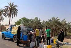 کارگران مشغول کارند؛ دما ۴۹ درجه سانتیگراد!/ اینجا سازندگی می‌شود برای رفع مشکل آب