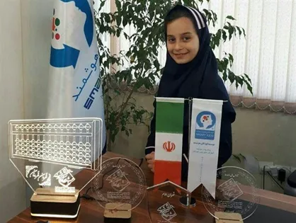 فیلم/ بهار روح افزا، نفر اول مسابقات جهانی محاسبات ذهنی در برنامه دورهمی