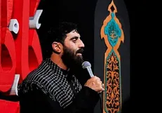 سید رضا نریمانی در موکب امام رضا (ع) مرثیه خوانی می‌کند