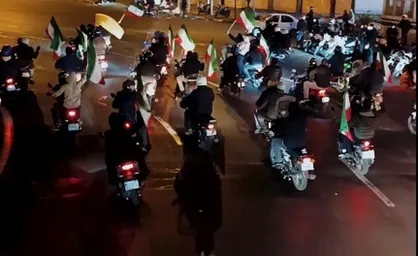 راهپیمایی موتوری خودجوش علیه اغتشاشگران / مردم با وجود مطالبات اقتصادی همچنان پای کار ایران هستند