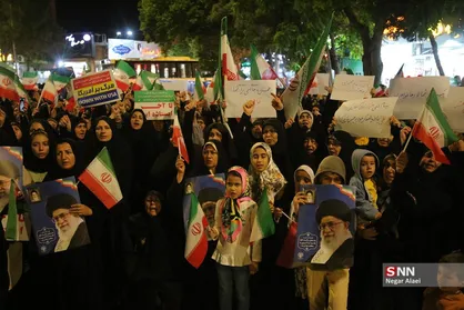 تجمع مردم بجنورد در اعتراض به یاوه گویی&zwnj;های ترامپ