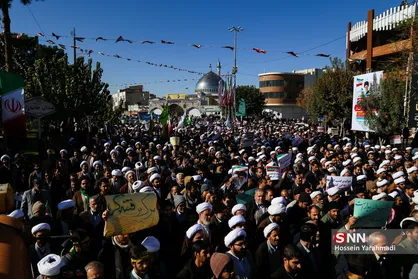 راهپیمایی انزجار مردم  قم از آشوبگران