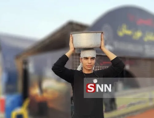 خدمت رسانی دانشجویان اندیمشکی در موکب دانشگاه فرهنگیان خوزستان به زوار حسینی