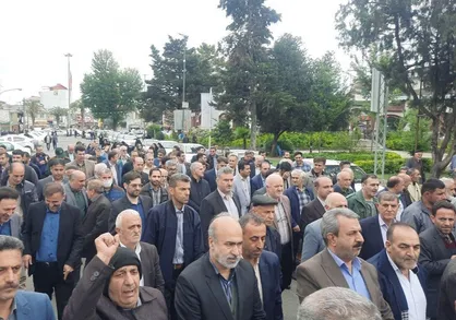 تجمع اصناف و بازاریان گیلانی در حمایت از مردم مظلوم غزه