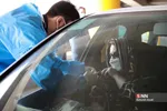 آیین افتتاح طرح تزریق واکسن خودرویی در پارکینگ طبقاتی