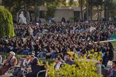 آغاز سال تحصیلی نودانشجویان دانشگاه فردوسی مشهد در کنار آرامگاه حکیم توس