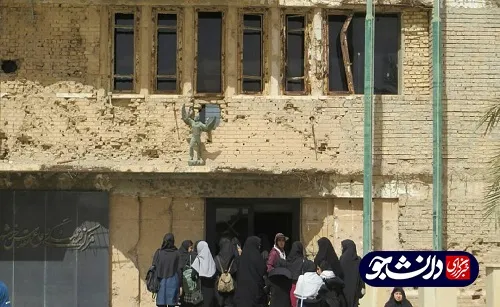 ۲۰۰ نفر از دانشجویان خواهر و برادر دانشگاه رامین در مناطق عملیاتی شلمچه حضور یافتند