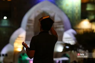 مراسم احیای شب بیست و یکم در میدان فلسطین