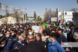 تشییع پیکر شهید مدافع امنیت شهید «علی‌اکبر رنجبر» در شیراز