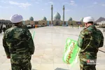 صبحگاه مشترک نیرو‌های مسلح در مسجد جمکران
