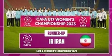 نایب قهرمانی تیم ملی فوتبال زیر ۱۷ سال دختران در تورنمنت کافا/ جایزه تیم جوانمردانه به ایران رسید