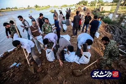 سنگ تمام جهادگران شهید بقایی برای مردم خوزستان/ اسهال و شپش در کمین سیل&zwnj;زدگان + فیلم و عکس