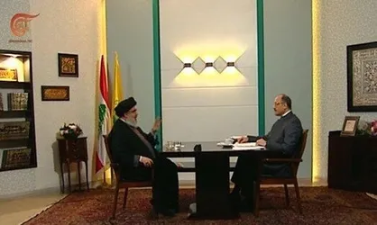 نصرالله از یک ساختمان بزرگ و نه از زیرزمین مصاحبه اخیر را انجام داد