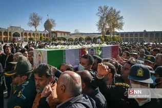 تشییع پیکر شهید پلیس افتخاری «محمود هوشمندی» در شیراز