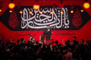 عزاداری اربعین حسینی در عمود ۷۶۲ جاده نجف به کربلا