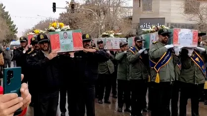 تشییع ۶ شهید مدافع امنیت در بجنورد