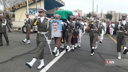 مراسم تشیع امیر سرتیپ دوم محمد حسین انصاری برگزار شد+تصاویر