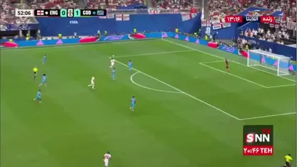 توپ به صورت عجیب از روی خط دروازه برگشت داده شد / کنگو 1 - 0 انگلیس