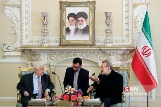 دیدار علی لاریجانی با وزیر امور خارجه سوریه