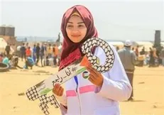 شهادت امدادگر زن فلسطینی به ضرب گلوله نظامیان صهیونیست + عکس