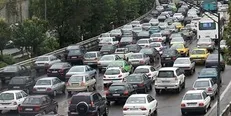 ترافیک سنگین در آزادراه تهران - شمال