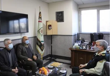 سرپرست دانشگاه علامه و رئیس دانشگاه علوم انتظامی امین با یکدیگر دیدار کردند