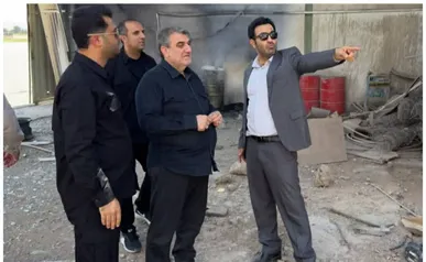بازدید استاندار سمنان از فرودگاه/  حمله هوایی به فرودگاه خوشبختانه هیچ‌گونه خسارت جانی یا مصدومی  نداشت