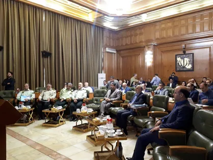 حضور فرمانده پلیس پایتخت در صحن شورای شهر تهران