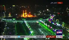 پیکر سردار شهید نیلفروشان در آستانه ورود به حرم امام حسین (ع) قرار گرفت