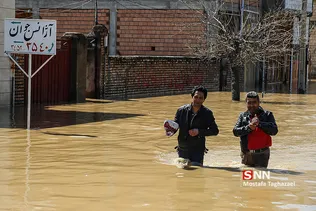 جاری شدن سیل در  استان گلستان