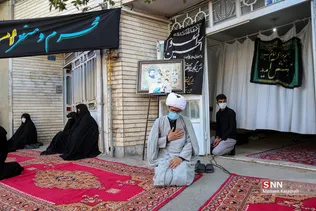 روضه خانگی در جوار خانه مادر شهید / قم