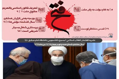 عبور از تئاتر تبریک / شماره ۱۹۴ نشریه دانشجویی &laquo;فتح&raquo; منتشر شد