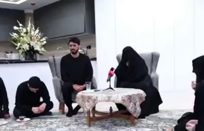 روضه&zwnj;خوانی پسر شهید باقری، فرمانده موشکی ایران در سوگ پدر