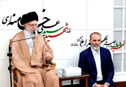 پدر محافظ شهید رهبر انقلاب به فرزندش پیوست+عکس