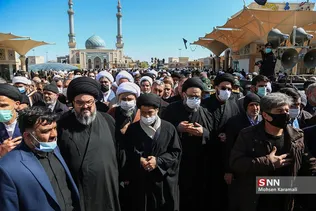  تشییع آیت‌الله علوی گرگانی در قم