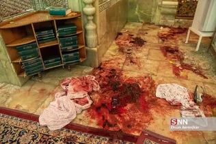 حرم مطهر شاهچراغ(ع) ساعاتی پس از حمله تروریستی