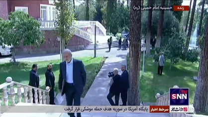 ورود پزشکیان به حسینیه امام خمینی (ره) برای مراسم تنفیذ