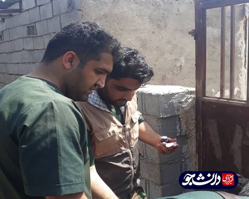 فعالیت جهادگران بسیج دانشجویی دانشگاه آزاد شوشتر در مناطق سیل زده شعیبیه