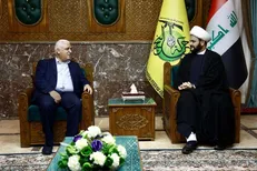 تبادل نظر رئیس حشد شعبى و دبیر کل نجباء درباره اوضاع سیاسی عراق