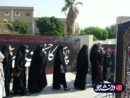 دانشجویان خواهر دانشگاه آزاد خوزستان به زائران حسینی خدمت&zwnj;رسانی می&zwnj;کنند