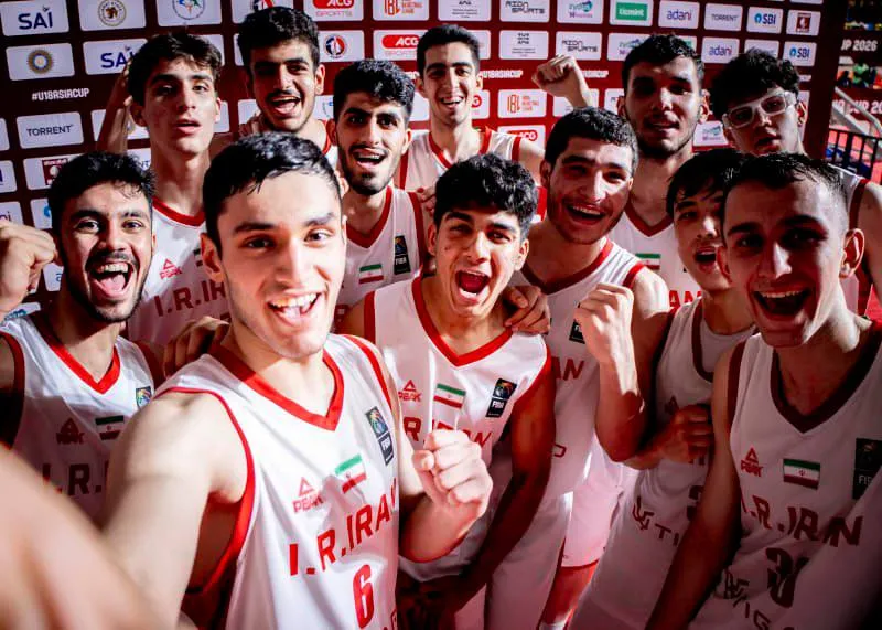 پیروزی تیم ملی بسکتبال زیر ۱۸ سال ایران مقابل هند و صعود به یک‌چهارم نهایی کاپ آسیا