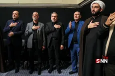 حضور سید عباس عراقچی، وزیر امور خارجه در دومین شب از مراسم فاطمیه حسینیه امام خمینی(ره)