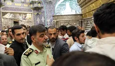 تشرف سردار رادان به حرم مطهر حضرت معصومه(س) در قم+فیلم