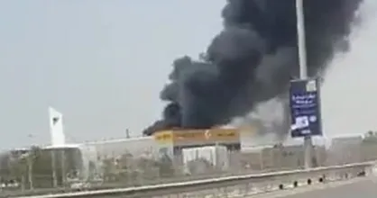 آتش&zwnj;سوزی بزرگ در بندر &laquo;جبل علی&raquo; در دبی