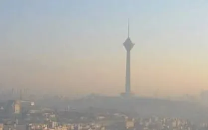 غلظت ذرات معلق استان تهران بالای ۱۵۰ است