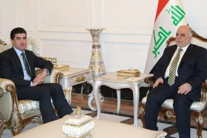 دیدار نیچروان بارزانی با العبادی