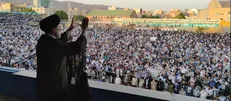 رئیسی در جمع مردم تبریز: با تهمت و فحش از میدان به در نمی‌روم