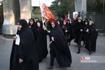 حرکت دسته عزاداری دانشگاه تهران به سمت بیت رهبری